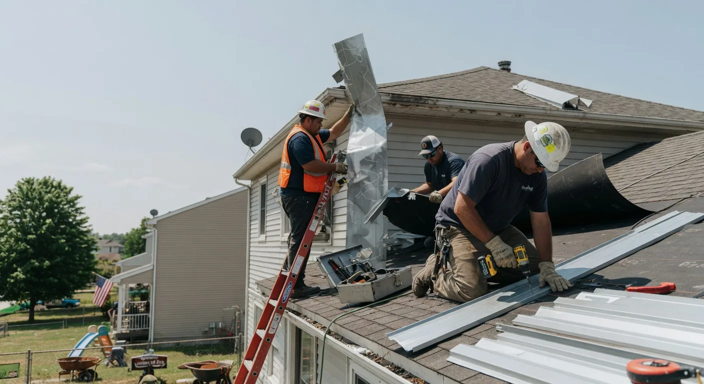 Storm Damage Metal Roof Repair in Bloomsdale, MO